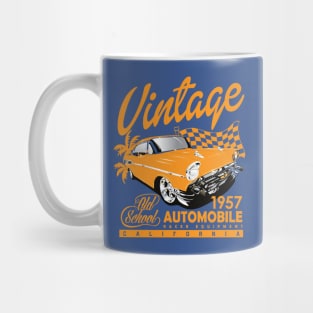 Vintage Chevy 1957 Old School Retro Mug